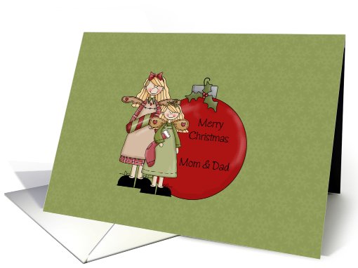 Merry Christmas Mom & Dad card (689598)