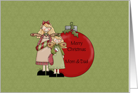 Merry Christmas Mom & Dad card