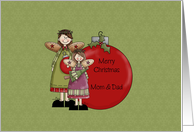Merry Christmas Mom & Dad card