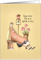 Special Birthday Prim Girl card