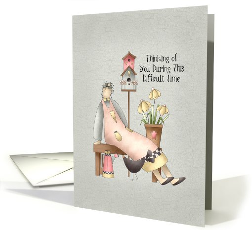 Thinking of you. Prim Girl card (694742)