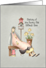 Thinking of you. Prim Girl card