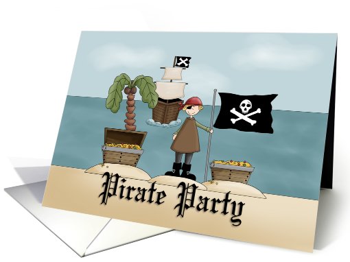 Pirate Party Invitation card (698019)