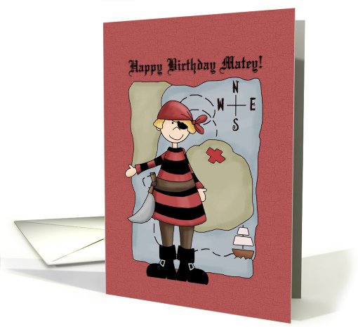 Pirate Birthday card (698025)