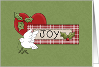 Love, Joy and Peace at Christmas card