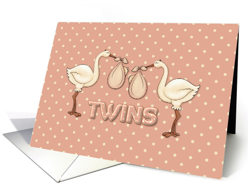 New Baby, Twin Girls card (848675)