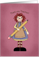 Thank you, Teacher! card