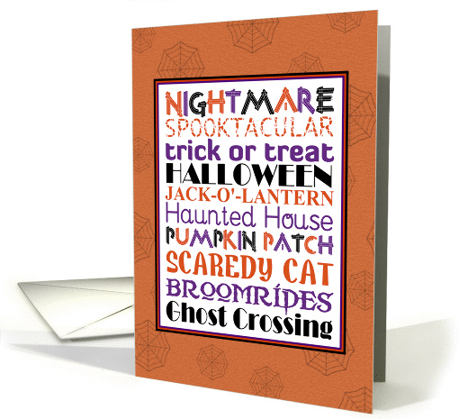 Halloween WordArt Card for Neighbor card (952567)