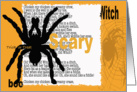 Scary Spider card