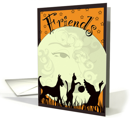 Three Friends in Orange card (468987)