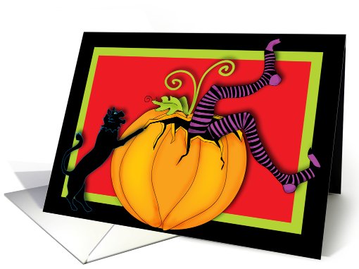 Witch In a Pumpkin card (468993)
