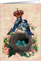 Blue Birds card