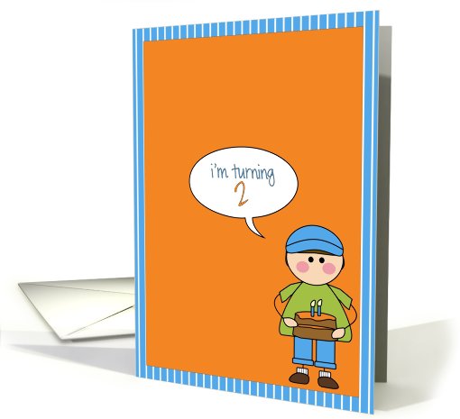 boy - i'm turning 2! card (470806)
