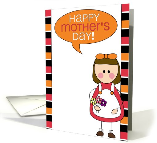 girl - happy mother's day! card (475261)