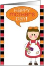 girl - happy mother’s day! card