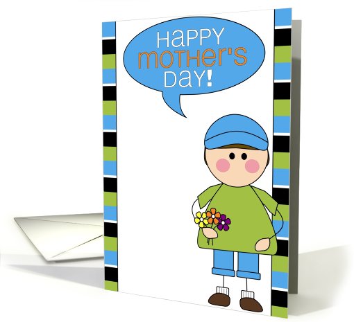 boy - happy mother's day! card (475264)