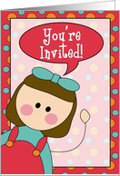 you’re invited - girl card