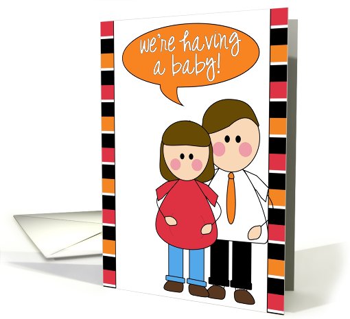 we're having a baby! - announcement card (608737)