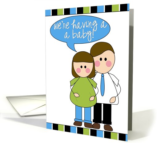 we're having a baby! - announcement card (608738)