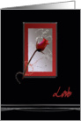 Love, Red Rose card
