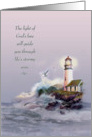 Sympathy, lighthouse Cape Blanco card