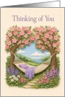 Thinking of You Blossoming Tree Hammock Garden card
