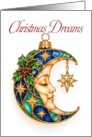 Christmas Celestial Moon and Stars Ornament card
