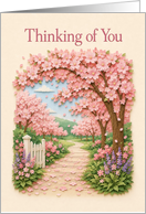 Thinking of You Cherry Blossom Garden Path