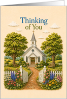 Thinking of You Country Church Garden Path