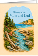 Thinking of You Mom and Dad Coastal Stream