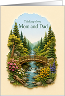 Thinking of You Mom and Dad Woodland Bridge