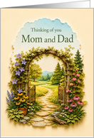 Thinking of You Mom and Dad Garden Arbor