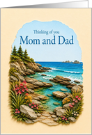 Thinking of You Mom and Dad Rocky Coastal Cove