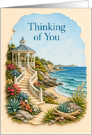 Thinking of You Seaside Gazebo and Flowered Stairway