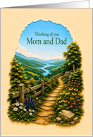 Thinking of You Mom and Dad Mountain Valley Path