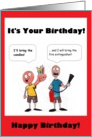 Birthday - Over the Hill - too many candles card