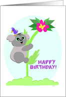 Happy Birthday Koala Bear! card