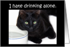 Drinking Alone card