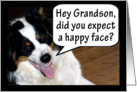 Snarly Face Missing You Grandson card