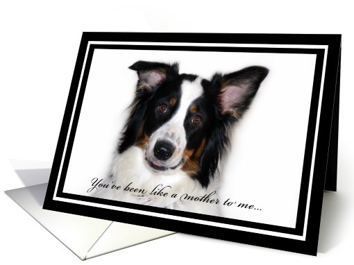 Australian Shepherd Happy Birthday Personal Like a Mother card