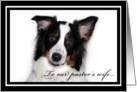 Australian Shepherd Happy Birthday Pastor’s Wife card