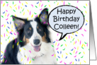 Happy Birthday Aussie, Colleen card
