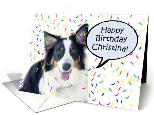 Happy Birthday Aussie, Christina card (487100)