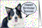 Happy Birthday Aussie, Bonnie card