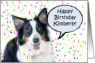 Happy Birthday Aussie, Kimberly card