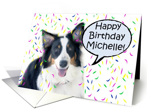 Happy Birthday Aussie, Michelle card (487884)