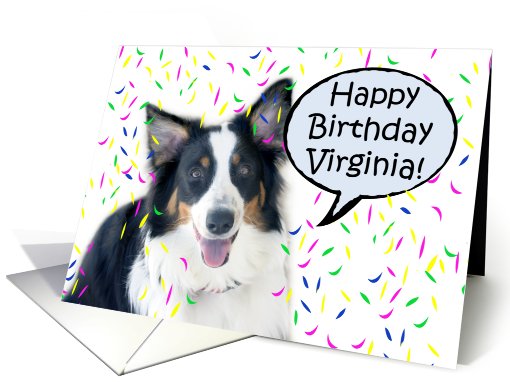 Happy Birthday Aussie, Virginia card (487924)