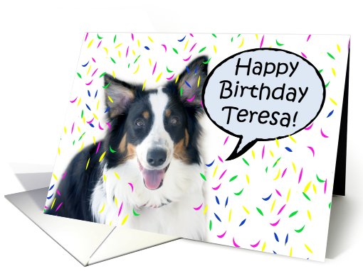 Happy Birthday Aussie, Teresa card (487936)