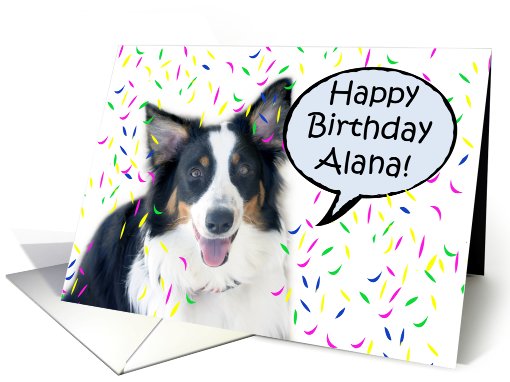 Happy Birthday Aussie, Alana card (488172)