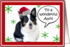 Santa Aussie, Aunt card